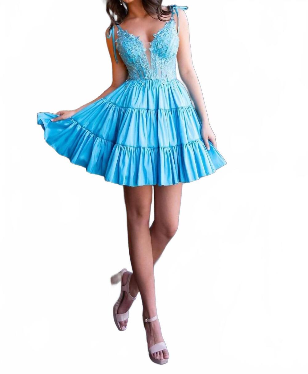 NEW RACHEL ALLAN beading prom dress in turquoise